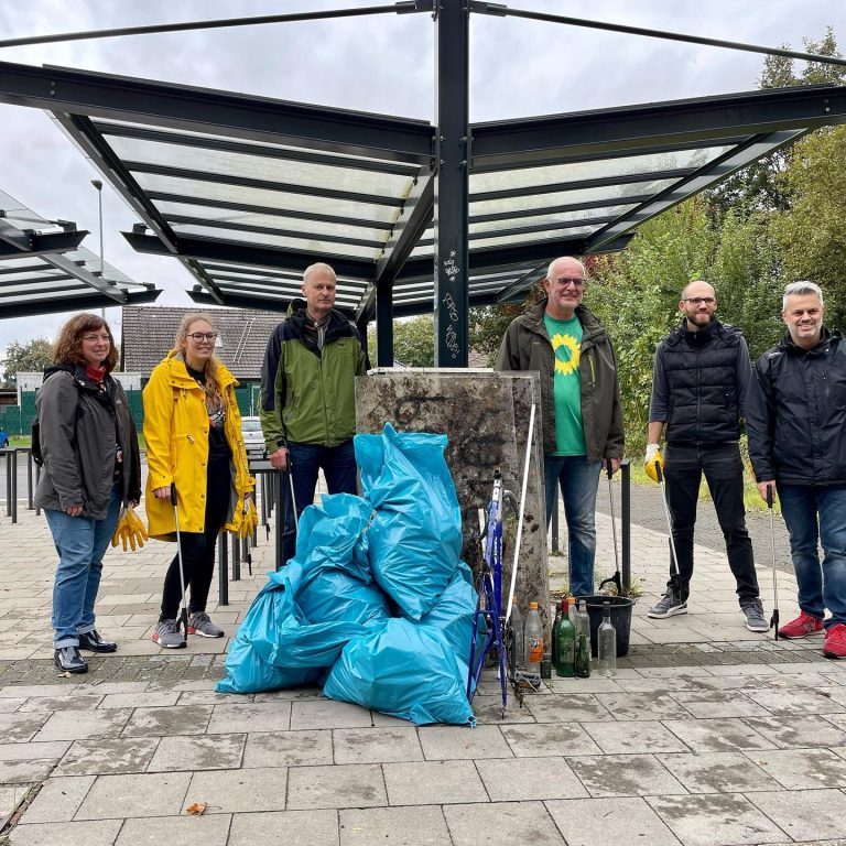 „Let‘s clean up Europe“ am Breyeller Bahnhof